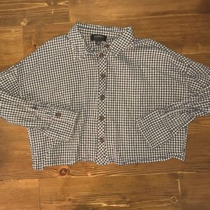 Button Down Crop Top